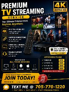 PREMIUM TV STREAMING — GREAT VALUE, EASY SETUP!