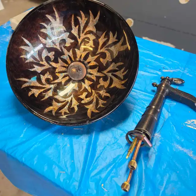 Delta faucets & Glass Vessel Sinks