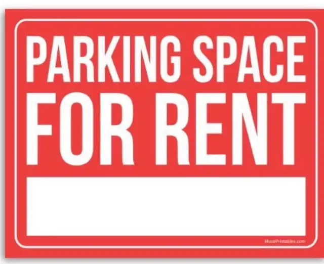 Parking space available