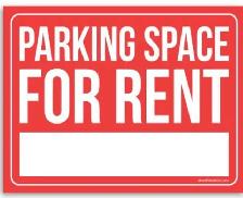 Parking space available
