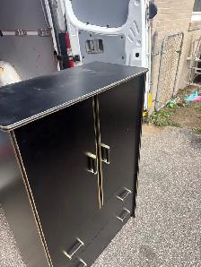 Free delivery used Black Wardrobe with Drawers - Photo 4