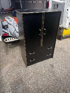 Free delivery used Black Wardrobe with Drawers - Photo 5