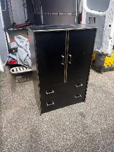 Free delivery used Black Wardrobe with Drawers - Photo 6