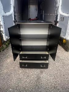 Free delivery used Black Wardrobe with Drawers - Photo 7