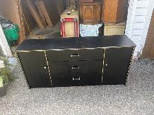 Free delivery used Black sideboard with storage