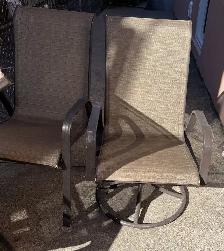 glass top patio table with 6 chairs - Photo 3