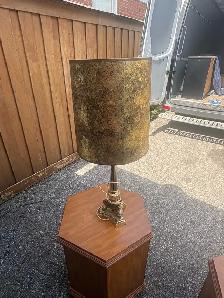 Free delivery used Vintage Brass Lamp - Photo 8