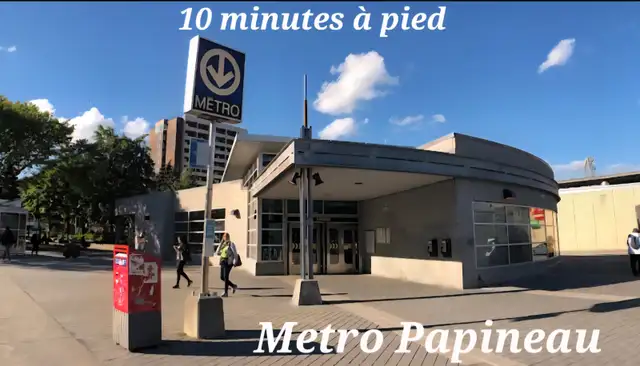 Proche de Centre-Ville, 10 minutes du Metro Papineau, Rénové