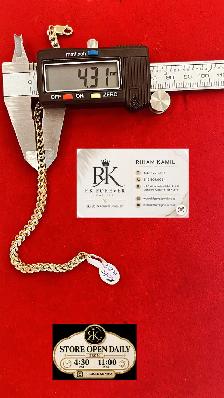 10K  yellow Gold Bracelet  # R 28 - Photo 6