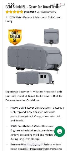 28’ Camper Cover - Large Rip