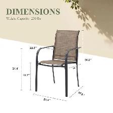 Brand New Stackable Outdoor Dining Chairs Special selling $19 - Photo 5