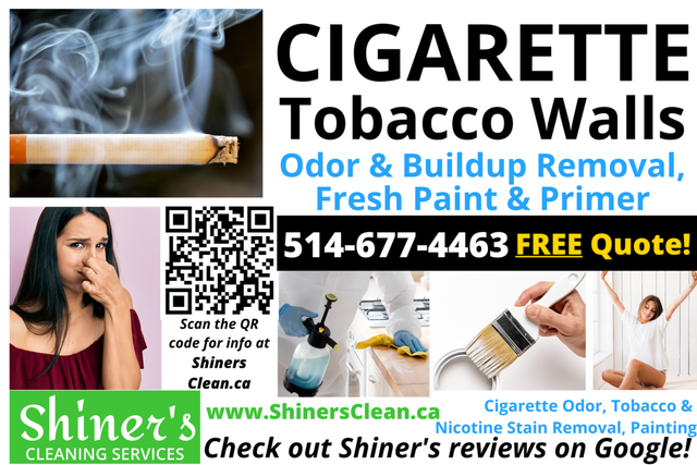 Professional CIGARETTE SMOKE & TOBACCO/NICOTINE REMOVAL Services