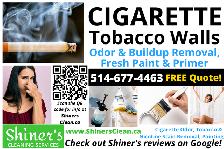 Professional CIGARETTE SMOKE & TOBACCO/NICOTINE REMOVAL Services