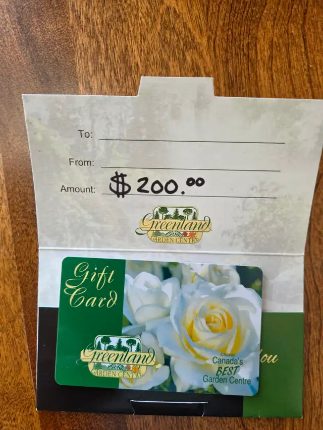 GREENLAND GARDEN CENTRE GIFT CARD