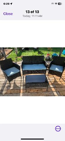 patio furniture barely used