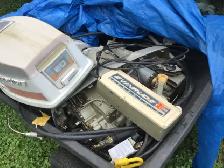 50 HORSEPOWER EVINRUDE OUTBOARD MOTOR/CONTROLS ETC - Photo 2