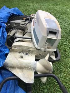 50 HORSEPOWER EVINRUDE OUTBOARD MOTOR/CONTROLS ETC - Photo 3