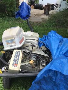 50 HORSEPOWER EVINRUDE OUTBOARD MOTOR/CONTROLS ETC - Photo 4