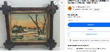 Antique Lithograph Frederick S. BURGY 1911 – Original frame - Photo 8