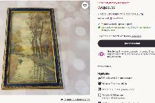 Antique Lithograph Frederick S. BURGY 1911 – Original frame - Photo 9