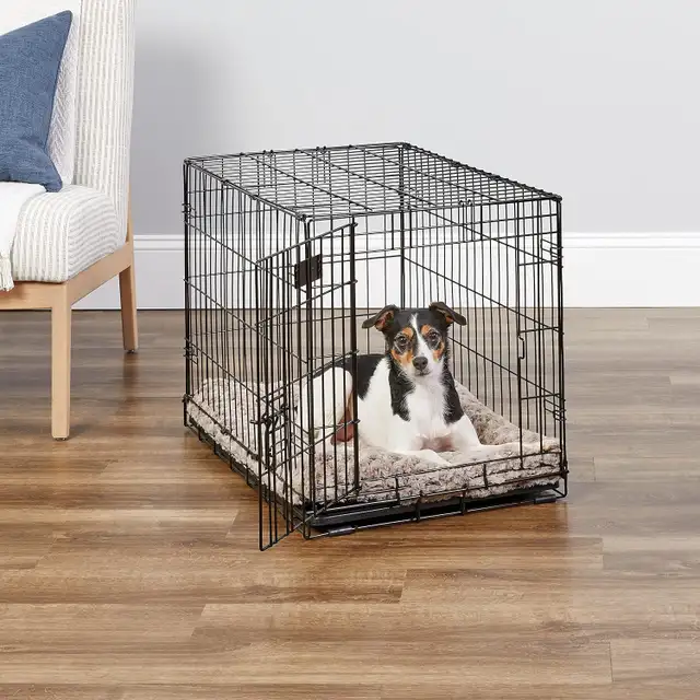 Medium Folding Metal Dog Crate | 30L x 19W x 21H Inches,
