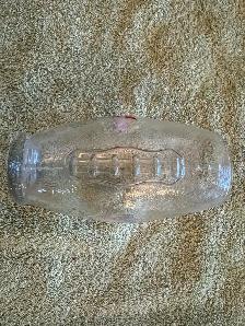 NFL BUDWEISER BEER Glass ~ FOOTBALL Shape ~ Red White and Blue - Photo 3