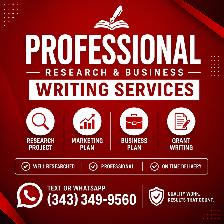 RESEARCH PROJECT, MARKETING PLAN, BUSINESS PLAN, GRANT WRITING