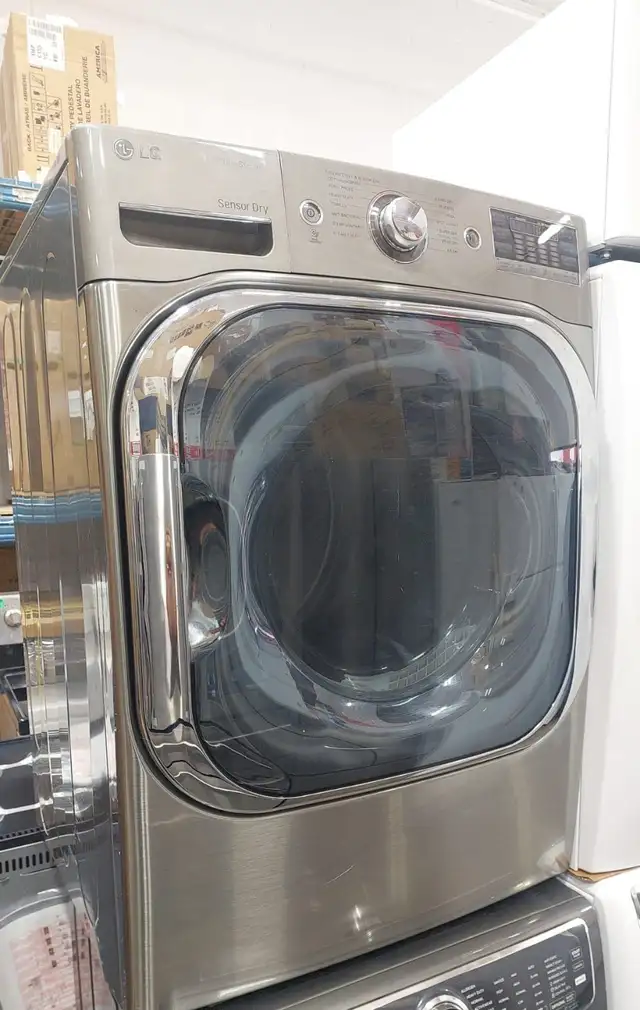 Dryer - 30' LG 9 cu ft - Front Load - Stainless Steel - Used