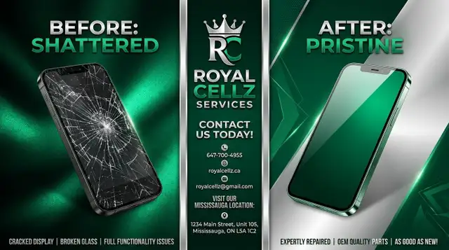 Fast iPhone 13 Pro Max & Samsung Repair | Royal Cellz Services M
