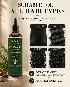 WinOva Botanics 100% Pure Rosemary Hair Oil 200ml - Photo 2