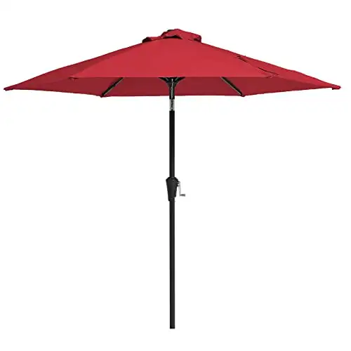 MUCHENGHY 7.5ft Outdoor Patio Market Umbrella with Tilt and...