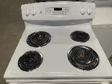 Cuisinière blanche ronds serpentins GE - Photo 2