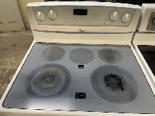 Cuisinière blanche vitrocéramique Whirlpool - Photo 2