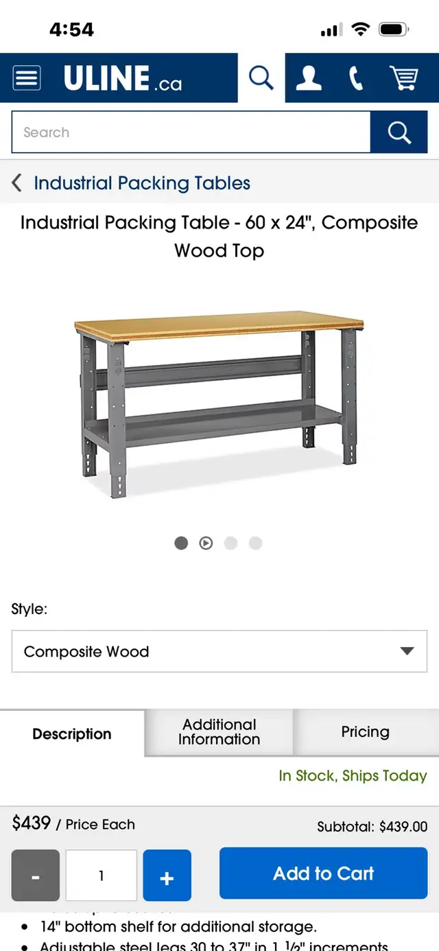 uline workbench