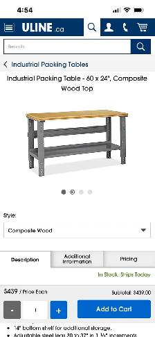 uline workbench