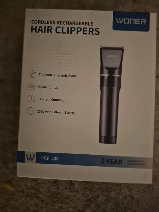 CORDLESS RECHARGEABLE HAIR CLIPPERS