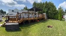 Turnkey Seasonal Trailer on Lake Chemong