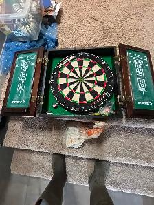 Dart board and caninet - Photo 2