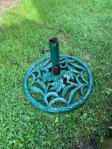 Patio Table & Ornate Umbrella Stand – $120 OBO - Photo 4