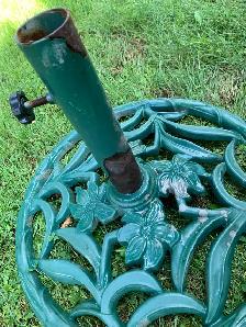 Patio Table & Ornate Umbrella Stand – $120 OBO - Photo 5