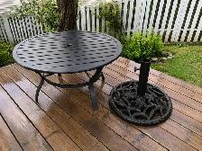 Patio Table & Ornate Umbrella Stand – $120 OBO - Photo 6