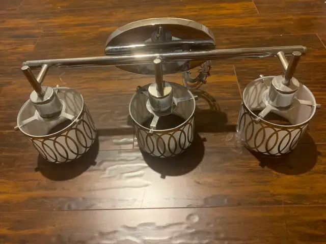 Free Bathroom vanity light brought from Home Depot