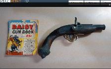 Antique 1940' Toy Pirate Pistol and Daisy Comic Book