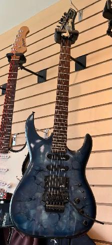 Vantage 718DT-1 Blue Marble Electric Guitar