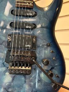 Vantage 718DT-1 Blue Marble Electric Guitar - Photo 3