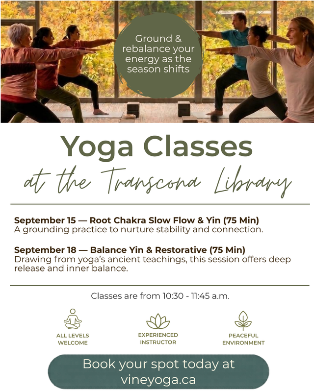 Yoga Classes at Transcona Library