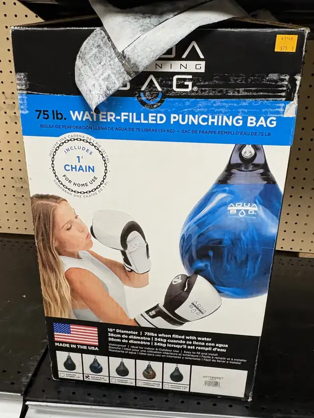 NEW Aqua Training 75lbs Water-Filled Speed Punching Bag
