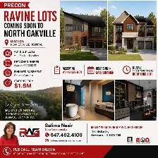 50 ft lots in Oakville and RAVINE