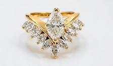 14karat Natural Diamonds Marquis Shape 1.05 Carat - Photo 2