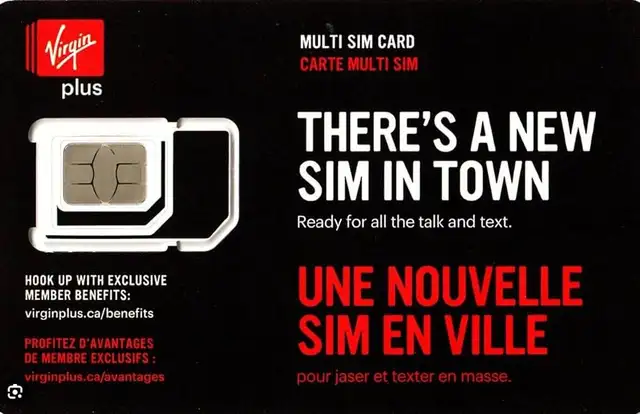 Virgin Mobile SIM Card for sale